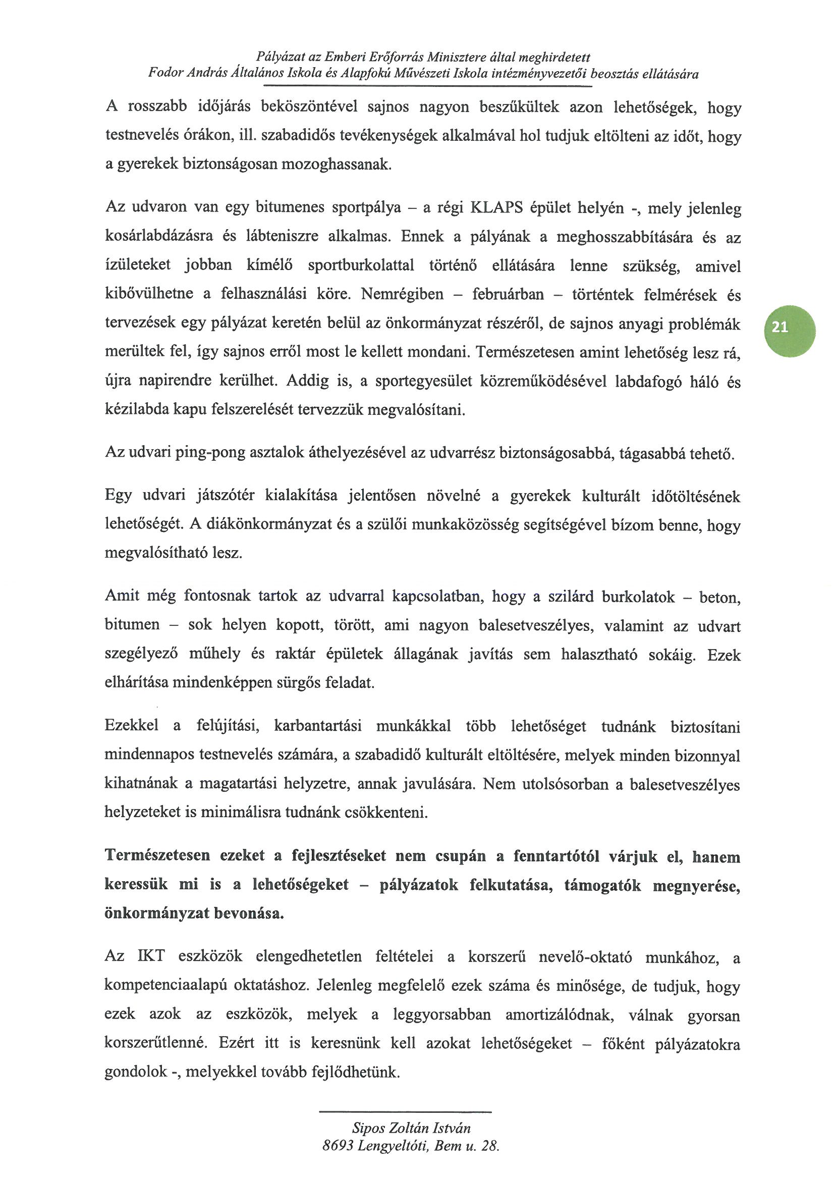 Fodor Andras Alt. Isk.  Sipos Zoltan Istvan Oldal 18
