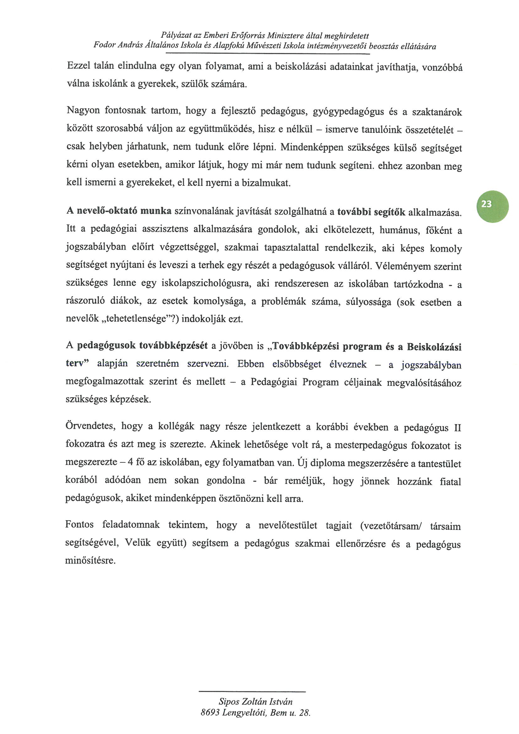 Fodor Andras Alt. Isk.  Sipos Zoltan Istvan Oldal 20