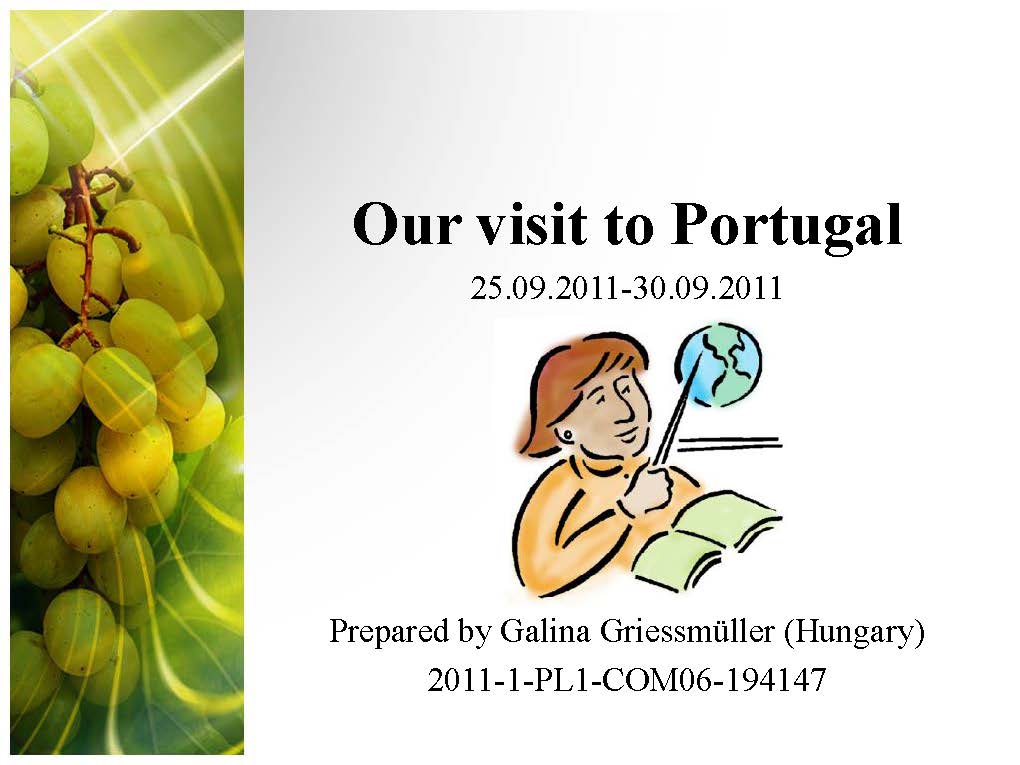 our visit to portugal Oldal 01